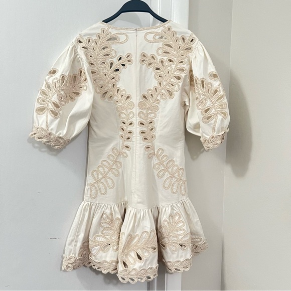 Maje Short Embroidered Rosario Dress Size 38 - Picture 9 of 16